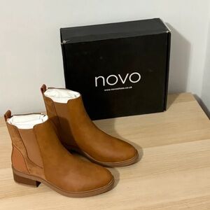 OVO Women's Tan Combat Boots